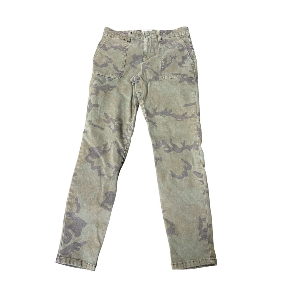 Sanctuary Women's Camo Ankle Pants in Olive and Dark Green